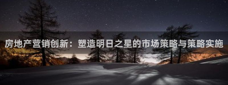 香港和记卡官网：房地产营销创新：塑造明日之星的市场策略与策略