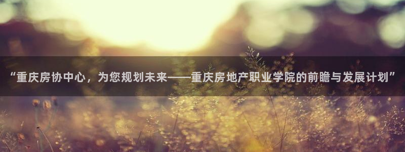 和记官网是一个什么平台：“重庆房协中心，为您规划未来——重庆