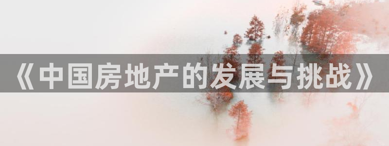 和记怡情博娱官网：《中国房地产的发展与挑战》