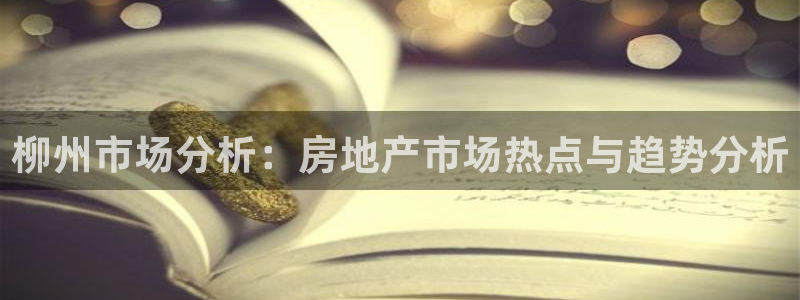 和记官网：柳州市场分析：房地产市场热点与趋势分析