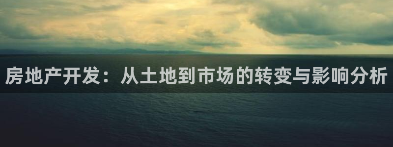 和记娱真好h88285官网：房地产开发：从土地到市场的转变与
