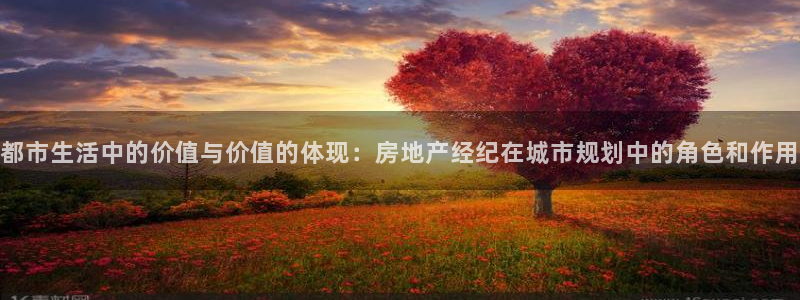 香港3和记官网：都市生活中的价值与价值的体现：房地产经纪在城