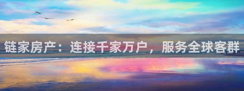 和记电讯官网0机构：链家房产：连接千家万户，服务全球客群