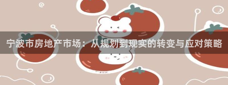 和记黄埔m 官网：宁波市房地产市场：从规划到现实的转变与应对